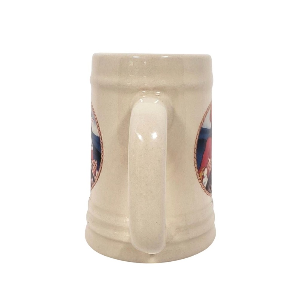 Captain Morgan Beer Stein Mug Cream Vintage Nautical Pirate Barware - Picture 2 of 8